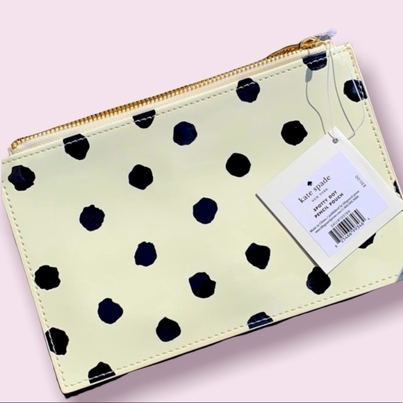 NWT Kate Spade Spotty Dot Pencil Pouch - Picture 1 of 3